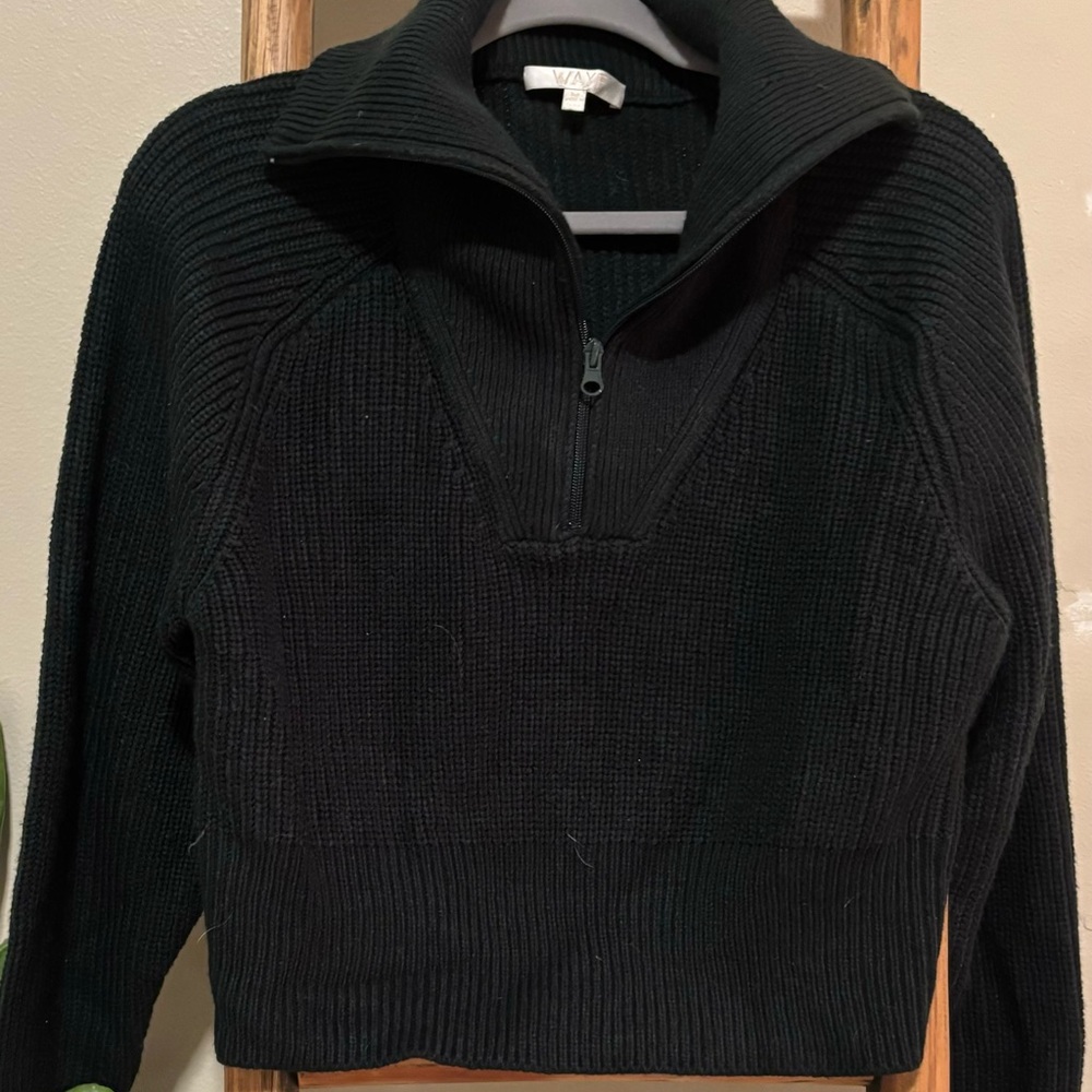 Forest green collared sweater